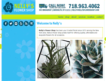 Tablet Screenshot of nellysflowershop.com